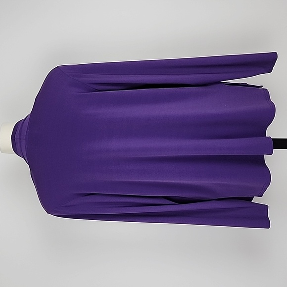 Linda Lundstrom Basics Purple Long Sleeves Cardigan Lightweight Size M/L - Picture 3 of 9